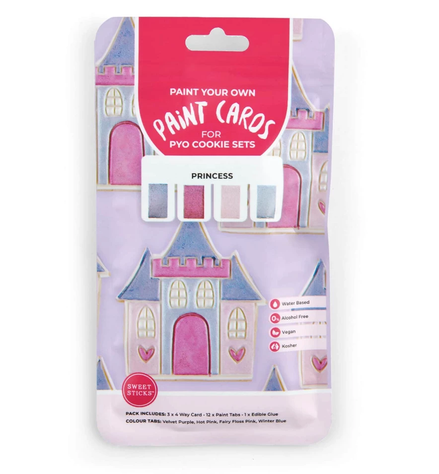 SWEET STICKS PYO Paint Cards | Princess Colours, Paints, Dusts, Glitters & Flavours 3 SWEET STICKS PYO Paint Cards | Princess Colours, Paints, Dusts, Glitters & Flavours
