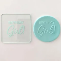 Cake Craft Cutters, Embossers, Debossers Birthday Girl! Debosser