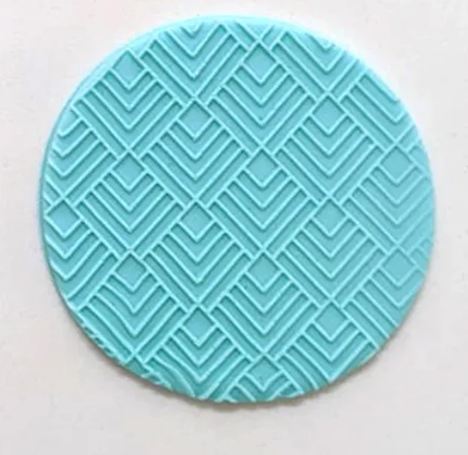 Cake Craft Chevron Square Pattern Debosser Cutters, Embossers, Debossers 4 Cake Craft Chevron Square Pattern Debosser Cutters, Embossers, Debossers