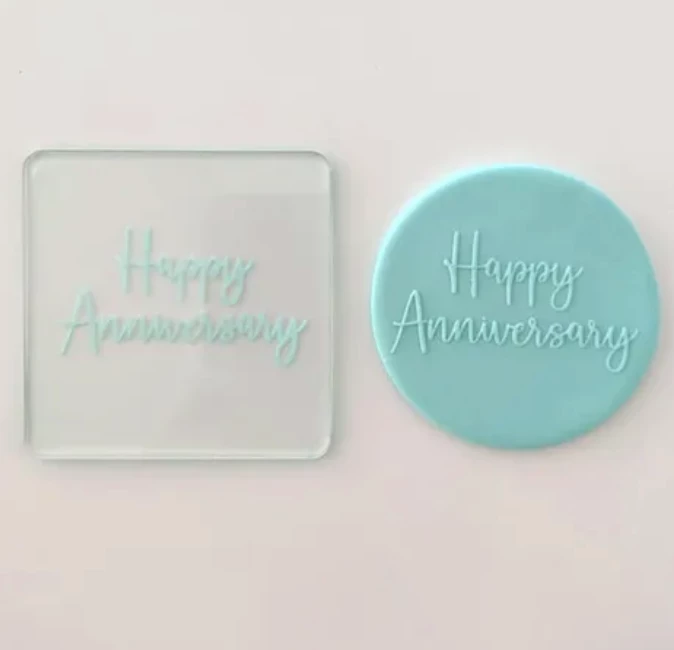 Cake Craft Happy Anniversary Debosser Cutters, Embossers, Debossers 3 Cake Craft Happy Anniversary Debosser Cutters, Embossers, Debossers