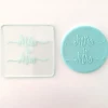 Cake Craft Miss To Mrs Debosser Cutters, Embossers, Debossers