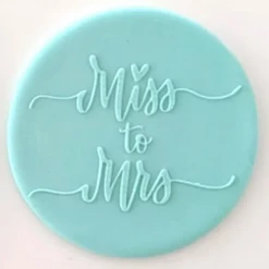 Cake Craft Miss To Mrs Debosser Cutters, Embossers, Debossers