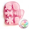Cake Craft Moulds Christmas Mitten | 6 Cavity Silicone Mould