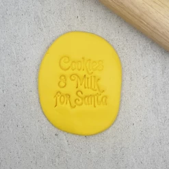 Custom Cookie Cutters Cookies & Milk For Santa Embosser Cutters, Embossers, Debossers