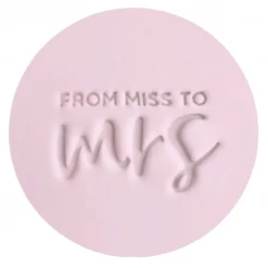 Custom Cookie Cutters From Miss To Mrs Embosser