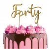 Cake Craft Forty Metal Topper | Gold Cake Toppers, Plaques & Candles