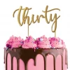 Cake Craft Thirty Metal Topper | Gold 2 Cake Craft Thirty Metal Topper | Gold