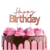 Cake Craft Happy Birthday Metal Topper | Rose Gold Cake Toppers, Plaques & Candles