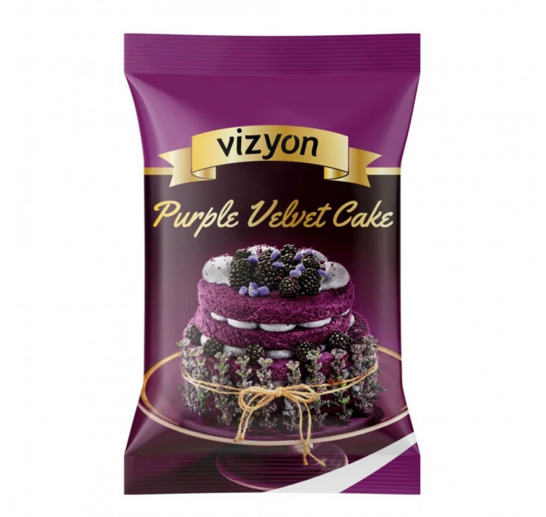 Vizyon Purple Velvet Cake Mix 1kg 3 Vizyon Purple Velvet Cake Mix 1kg