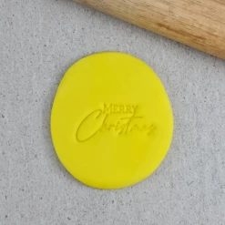 Custom Cookie Cutters Merry Christmas V3 Embosser