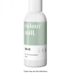 Colours, Paints, Dusts, Glitters & Flavours Colour Mill Oil Based Colouring 100ml Sage