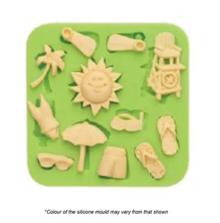 Cake Craft Beach Silicone Mould Moulds 3 Cake Craft Beach Silicone Mould Moulds
