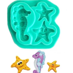 Cake Craft Sea Horse & Starfish Silicone Mould Moulds