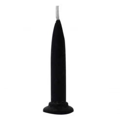 Cake And Candle Black Bullet Candles | Pack Of 12