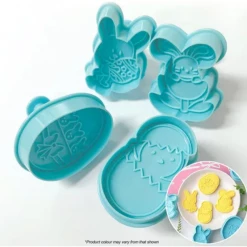Cake Craft Easter Bunny Plunger Cutter 4 Pieces