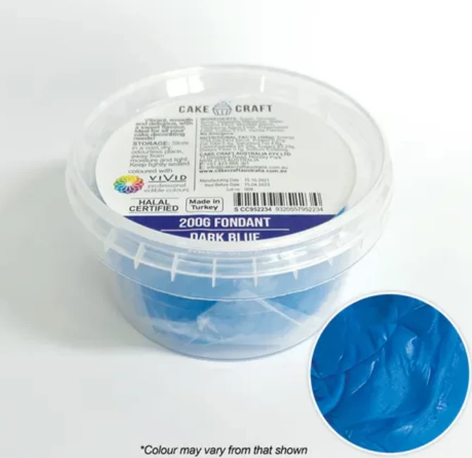Cake Craft Fondant 200g Dark Blue 3 Cake Craft Fondant 200g Dark Blue