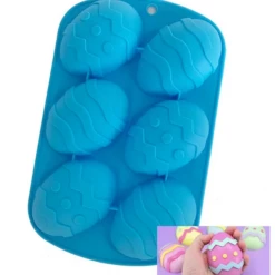Cake Craft 6 Easter Egg Silicone Mould Moulds