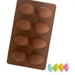 Cake Craft 8 Easter Egg Silicone Mould Moulds