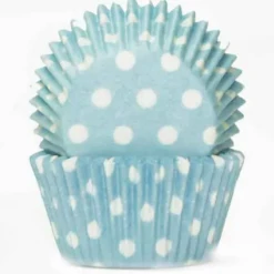 Cake Craft #408 Baking Cups - Pastel Blue Polka Dots - 100 Piece
