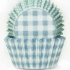 Cake Craft #408 Baking Cups - Pastel Blue Gingham - 100 Piece