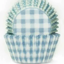 Cake Craft #408 Baking Cups - Pastel Blue Gingham - 100 Piece