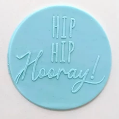 Cake Craft Cutters, Embossers, Debossers Hip Hip Hooray! | Debosser