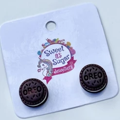 Sweet As Sugar Jewellery Oreo Stud Earrings