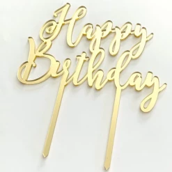 Cake Toppers, Plaques & Candles Cake Craft Acrylic Topper - Happy Birthday