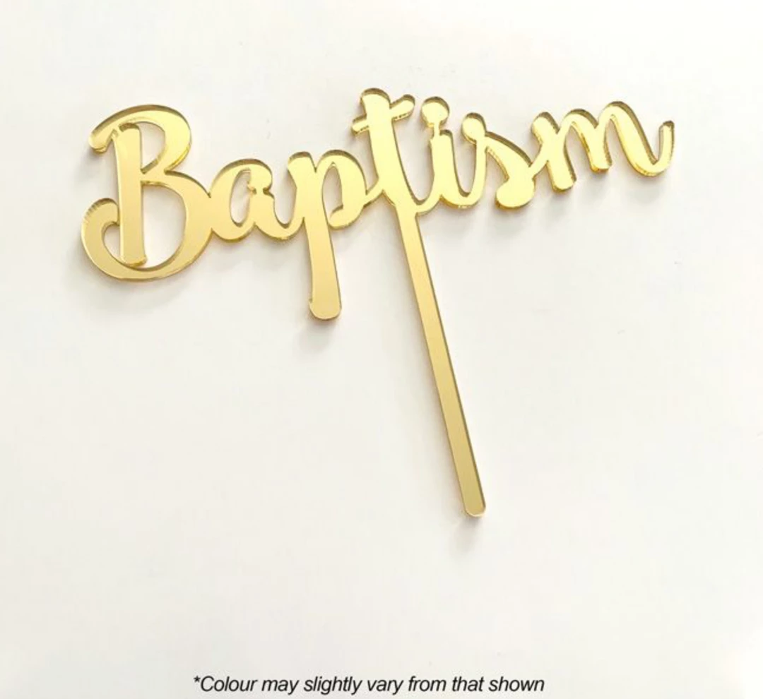 Cake Craft Acrylic Topper - Baptism Cake Toppers, Plaques & Candles 6 Cake Craft Acrylic Topper - Baptism Cake Toppers, Plaques & Candles