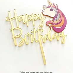 Cake Toppers, Plaques & Candles Cake Craft Acrylic Topper - Happy Birthday