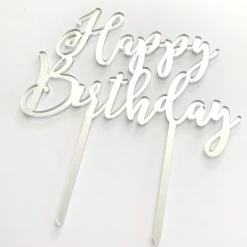 Cake Toppers, Plaques & Candles Cake Craft Acrylic Topper - Happy Birthday