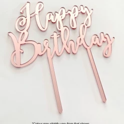 Cake Toppers, Plaques & Candles Cake Craft Acrylic Topper - Happy Birthday