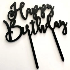 Cake Toppers, Plaques & Candles Cake Craft Acrylic Topper - Happy Birthday
