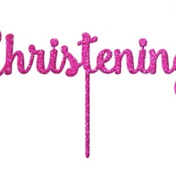 Cake Craft Acrylic Topper - Christening