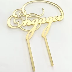 Cake Toppers, Plaques & Candles Cake Craft Acrylic Topper - Engaged