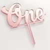 Cake Toppers, Plaques & Candles Cake Craft Acrylic Topper - One