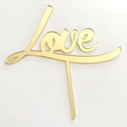 Cake Craft Acrylic Topper - Love Cake Toppers, Plaques & Candles