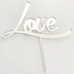 Cake Craft Acrylic Topper - Love Cake Toppers, Plaques & Candles