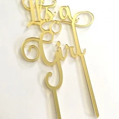Cake Craft Acrylic Topper - Its A Boy/Girl