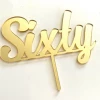 Cake Craft Acrylic Topper - Sixty