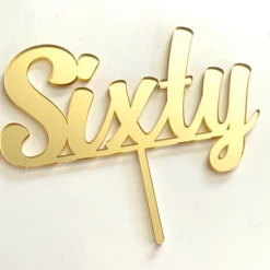 Cake Craft Acrylic Topper - Sixty