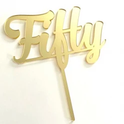 Cake Toppers, Plaques & Candles Cake Craft Acrylic Topper - Fifty