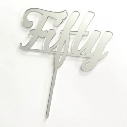Cake Toppers, Plaques & Candles Cake Craft Acrylic Topper - Fifty
