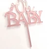 Cake Toppers, Plaques & Candles Cake Craft Acrylic Topper - Oh Baby