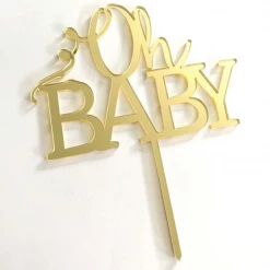 Cake Toppers, Plaques & Candles Cake Craft Acrylic Topper - Oh Baby
