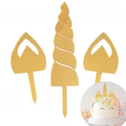 Cake Craft Acrylic Topper - Unicorn Ears