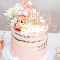 Illume Partyware Happy Birthday Cake Topper - Multiple Colours