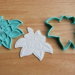 Cutters, Embossers, Debossers Hibiscus Flower Cutter & Embosser Set By 3 Lil Bugs