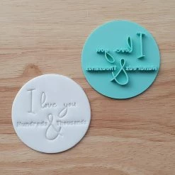 Cutters, Embossers, Debossers I Love You Hundreds And Thousands Embosser By 3 Lil Bugs