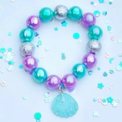 Sweet As Sugar Jewellery Beaded Bracelet Matching Mermaid Necklace